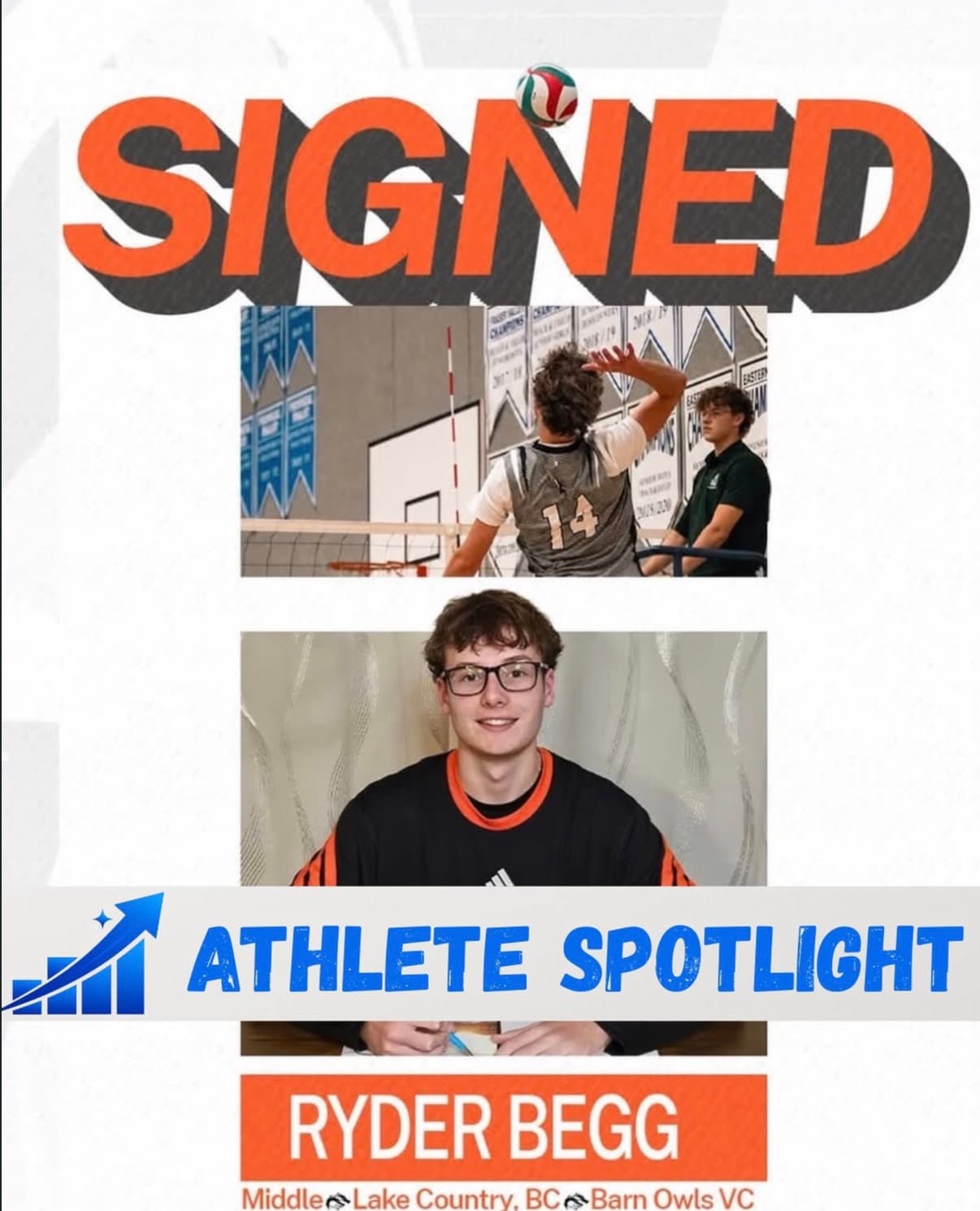 Ryder Begg — NSS athlete spotlight: committed to Barn Owls VC
